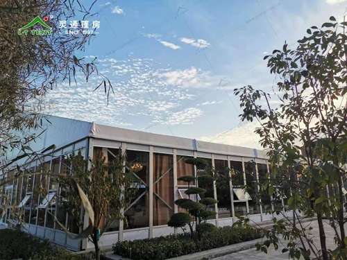 星空电竞app下载苹果版最新版为售楼处搭建绿色临时售楼中心
