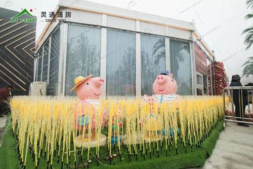 星空电竞app下载苹果版最新版为售楼处搭建绿色临时售楼中心
